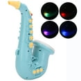 thumbnail image 1 of Jouet de Saxophone pour Enfants, Instruments à Vent et Cuivres pour Enfants Jouet Instrument de Musique 5 Engrenages Volume avec Notation Musicale Numérotée pour Tout-Petit pour le Bleu Éducatif Précoce, 1 of 8