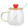 thumbnail image 1 of Vasos y copas, vaso de leche de borosilicato de 400 ml, bonito vaso de vidrio de valor excepcional, 1 of 12