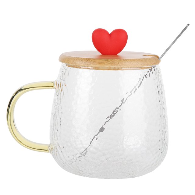Vasos y copas, vaso de leche de borosilicato de 400 ml, bonito vaso de vidrio de valor excepcional