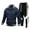 Navy, variant on Ediodpoh Men's 2025 Sweat Suit 2 Piece Outfit Casual Contrast Sports Jogging Tracksuits Set Men's Suits Green XL