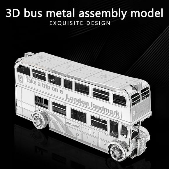 WSBDENLK Metal Assembled Models DIY Puzzles Bus Model Desktop Decoration Gifts Children Fall Savings Clearance