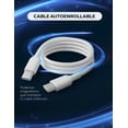 thumbnail image 4 of Cable de Carga USB C Mubitech Blanco Carga Rápida 65 W Tipo C Magnético, 4 of 6