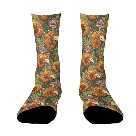 Pangolin Desert Animal Funny Novelty Crew Socks for Women Men Sports