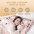 thumbnail image 6 of Honeii Panda Print Long Body Pillowcase 20x54 in,Body Pillow Cover with Zipper,Large Body Pillowcase,Soft Bed Decorative, 6 of 7