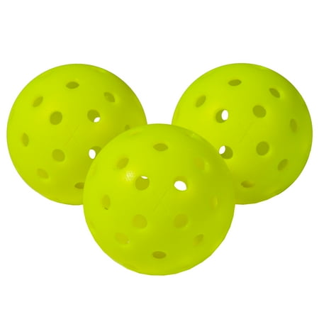 Franklin Sports X-40 Performance Outdoor Pickleballs 3pk - Optic Yellow