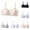 Blue 1PCS & Black 1PCS & Grey 1PCS & White 1PCS & Beige 1PCS, variant on Girls Bras 5 Pack Lightweight Wireless Microfiber Bras for Girls, Seamless Molded Everyday Bra