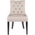 thumbnail image 4 of SAFAVIEH Abby 19"H Tufted Side Chair, Taupe, Set of 2, 4 of 6