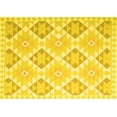 thumbnail image 1 of Ahgly Company Machine Washable Indoor Rectangle Southwestern Yellow Country Area Rugs, 7' x 10', 1 of 4