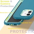 thumbnail image 2 of iPhone 17 Case Cover 3 Layer Rugged / Heavy Duty / Shockproof 6.1" Teal, 2 of 6
