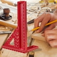 thumbnail image 4 of Regla De Trazado De Orificios, Regla De Medición De Múltiples ángulos 3D De aleación De Aluminio Ángulos Preestablecidos Universales Precisos Engrosados ​​​​con Pasador Para, 4 of 7