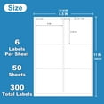 thumbnail image 2 of shiyou-Printable Shipping Labels 3-1/3" x 4", White, 300 Labels (50 Sheets), 2 of 4