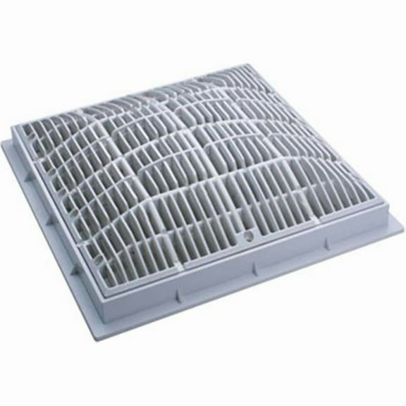 12 x 12 in. Waterway Frame & Grate, White
