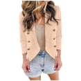 thumbnail image 5 of DHFJKG Blazers For Women Suit Jacket Long Sleeve Open Front Slim Fit Lapel Coat Work Office Formal Wear Trendy Outerwear, 5 of 7