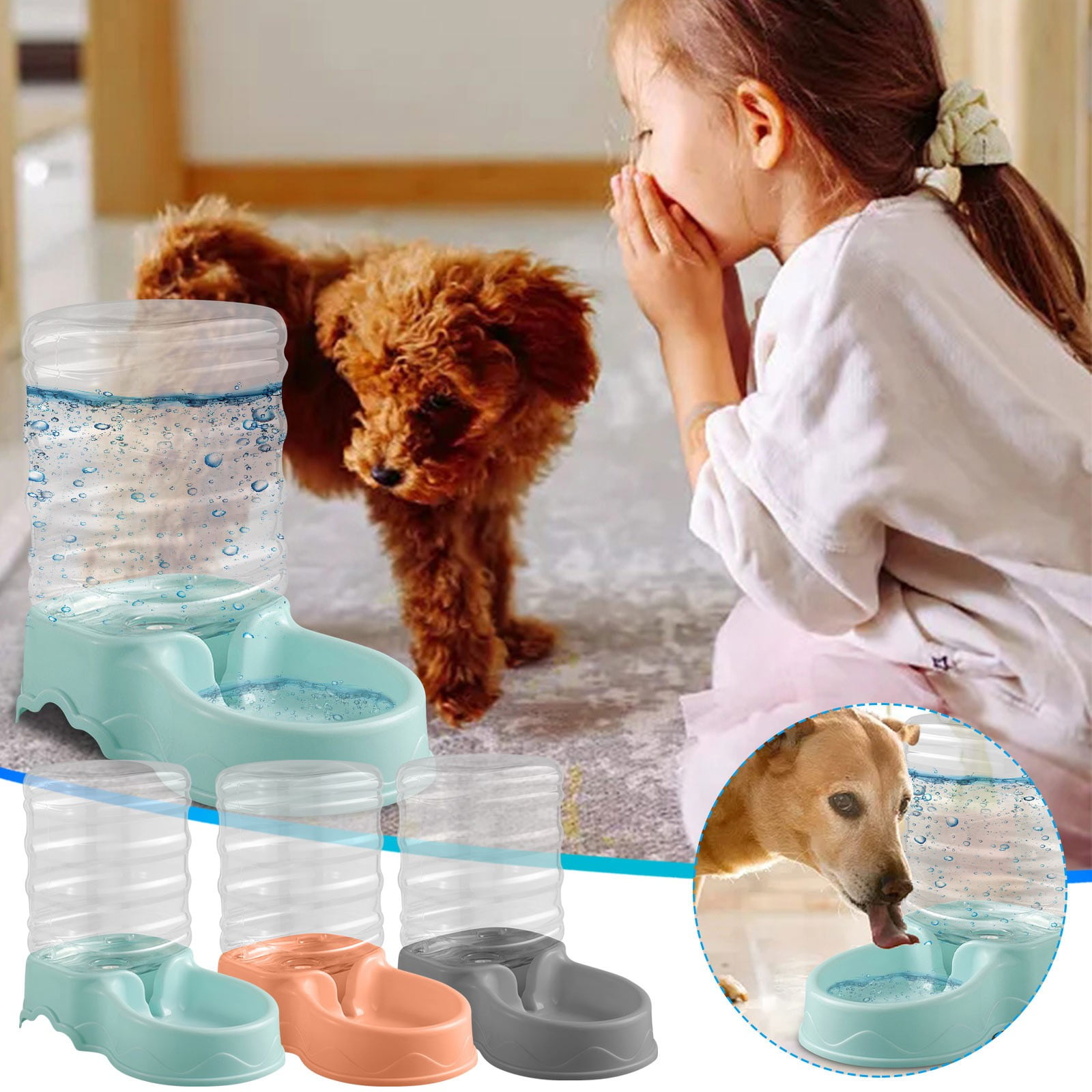 Automatic Pet Water Dispenser, 3.8L Large Capacity, No-Leak Design, Easy to Clean, for Dogs and Cats