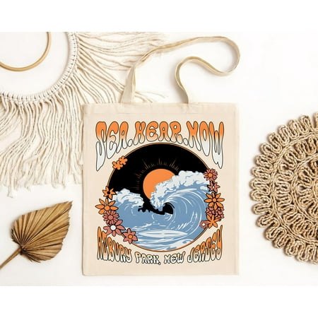 vintage HOT ! Sea.Hear.Now 2024 Perfect Curl Fish & Anchor Tote Bag For Fans - S--TH19880