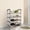Silver-Black, variant on Homely-Hub 4-Tier Slim Shoe Rack, Compact Easy-Assembly Design Silver-Black, Space-Saving Shoe Shelf for Bathroom, Living Room, Dorm