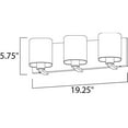 thumbnail image 4 of 11253SWSN Maxim Lighting Wrap-Bath Vanity-with Square Glass Shades-5.75 inches high-Satin Nickel Finish-3 Bulb Count, 4 of 5