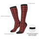thumbnail image 4 of Balery Red Black Plaid Calcetines novedosos Calcetines deportivos Calcetines hasta la rodilla Calcetines de algodón Calcetines originales y geniales, 4 of 6