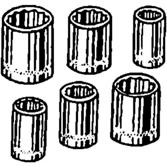Do it Best Tools Deep Socket - 1/4" Drive, 3/16" Size, 3 Piece Set