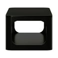 thumbnail image 5 of Plank+Beam Solid Wood 48" Modern Rectangular Coffee Table with Storage Shelf, Black, 5 of 9