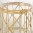 thumbnail image 4 of DecMode 27" Handmade Tall Glass Vase with Light Brown Rattan Woven Body and Neck, 4 of 7