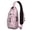 Pink-7, variant on Crossbody Sling Backpack for Women Men Seashells Shoulder Sling Crossbody Casual Chest Bag for Travel Sports Running Hiking