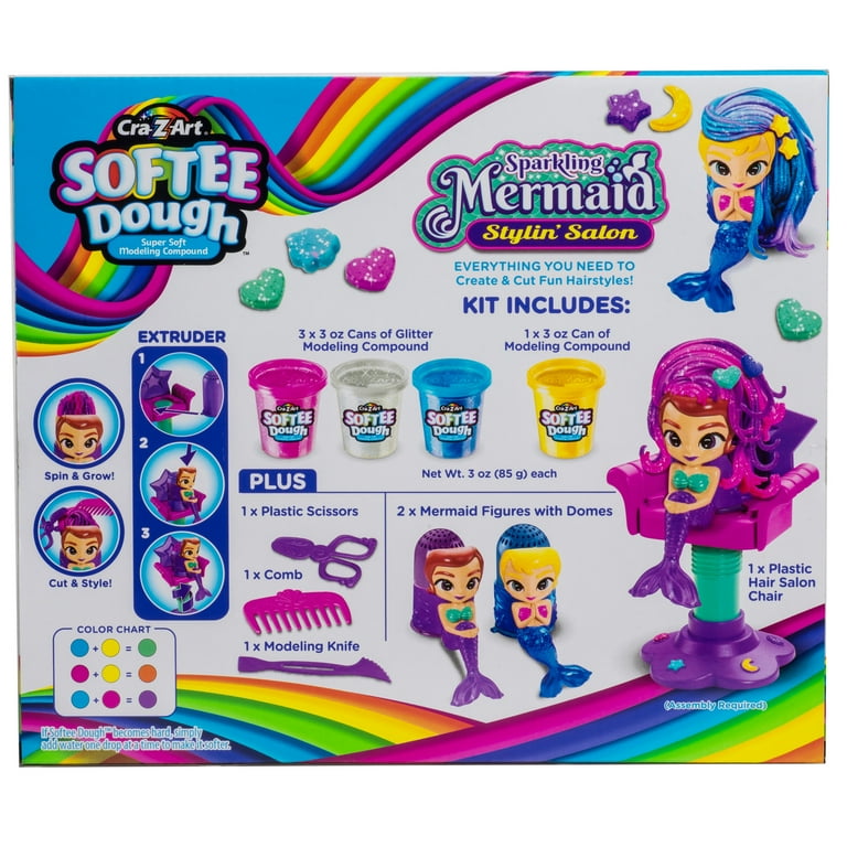 Cra-Z-Art's Softee Dough Sparkling Mermaid Salon, 1
