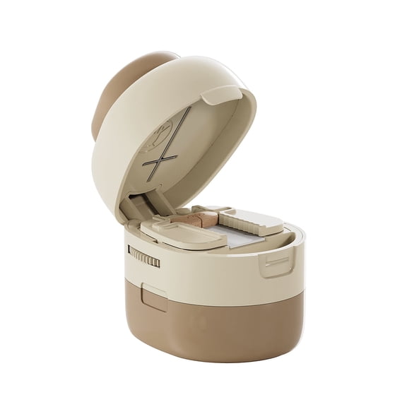 Pill Cutter - Pill Splitter with Stainless Steel Blade for Cutting Small Pills, Pill Cutter 1/4 1/2, Suitable for Cuting Vitamins, Tablets