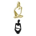 thumbnail image 1 of Adornos de Estatuas de escritorio Gloria 2 piezas Figura pensador abstracto, 1 of 9