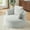 48.8" Corduroy Light Gray, variant on FFH 55" Oversized Round Chaise Lounge, Cloud Lazy Sofa Chair with Cylindrical Backrest Pillow, Chenille Gray