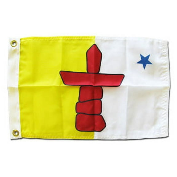 Nunavut - 12"X18" Nylon Flag
