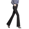 thumbnail image 2 of Pantalones acampanados micro Pantalones acampanados de talla grande Pantalones Pantalones Pantalones de mujer Pantalones de trabajo rectos de cintura alta Pantalones de mujer, 2 of 4