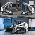 thumbnail image 6 of Bobcat Skid Steer Loader Building Block Set,APP Remote RC Control Loader Vehicle Construction Toy with 2.4GHz Multi-Player Mode 22004,, 6 of 7