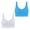 Womens Bras Blue, variant on ylioge S-6XL Plus Size Sports Bras for Women 2 Pack Wireless Bralettes Push Up Breathable Stretchy Pullover Support Athletic Underwear Bra