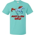 thumbnail image 3 of Inktastic Born to Run Wild- Galloping Horse T-Shirt, 3 of 5