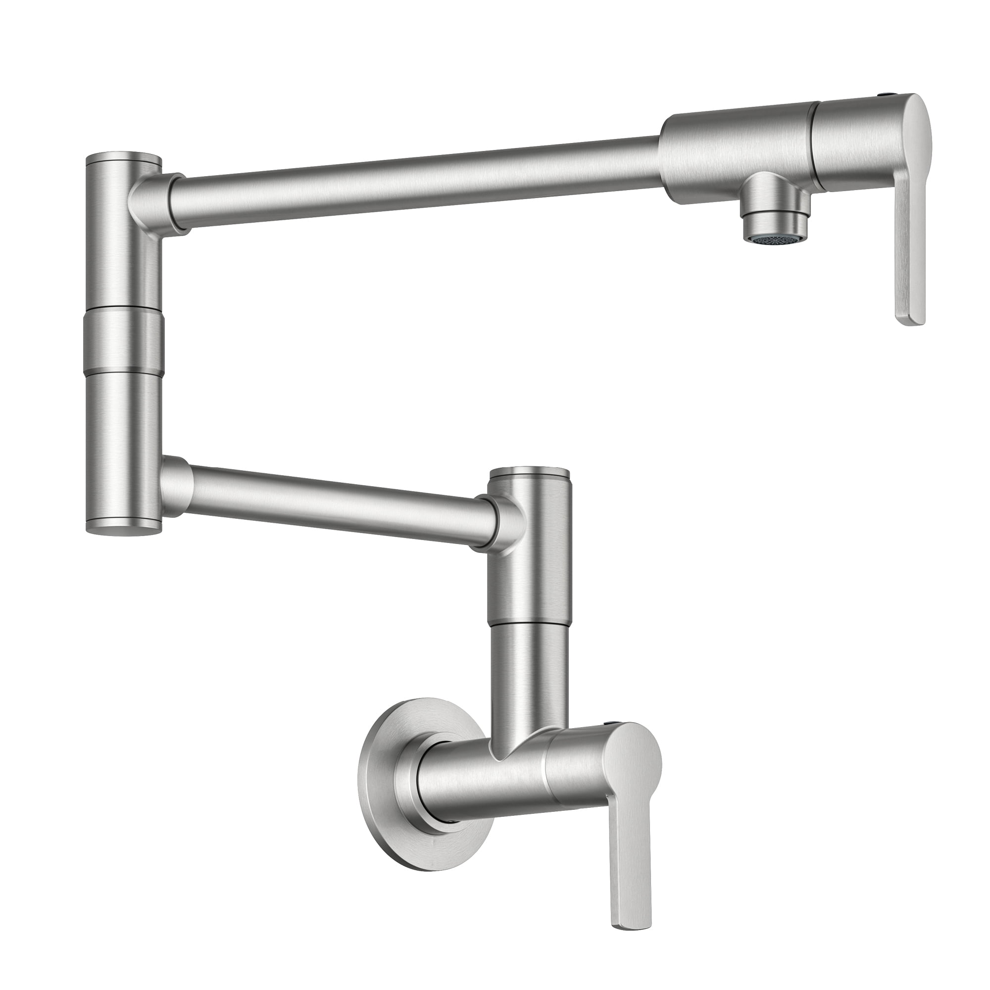 KRAUS® Oletto™ Wall Mount Pot Filler Kitchen Faucet with Retractable Arm in Spot-Free Stainless Steel