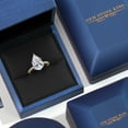 thumbnail image 4 of Gem Stone King 5.16 Cttw IGI Certified Lab Grown Diamond in 14K Two-Tone Gold Engagement Ring for Women | Pear Shape Center Diamond 5.00 Ct | D-E Color | VS1-VS2 Clarity | Size 9, 4 of 6