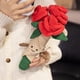 thumbnail image 1 of Plush Toy Series: Animal Kapibala Plush Toy, Wedding Toss Doll, Rose Bouquet, 30cm, 1 of 1