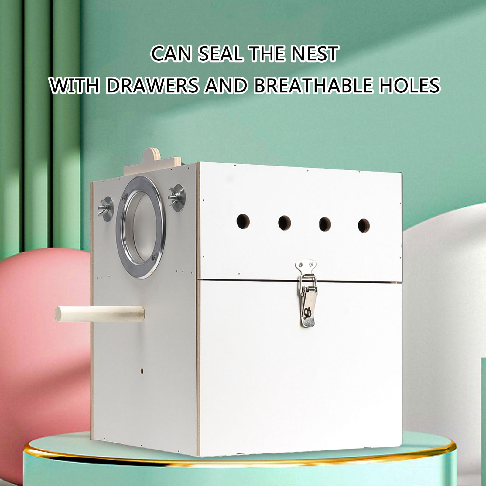 Bird House Cage Nest Box Nest Detachable Drawer Standing Hideouts for Bird Enthusiasts Hideouts Household Use