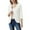 White, variant on Baqcunre Cardigan For Women Women'S Solid Color Nine Quarter Sleeve Casual Jacket Cardigan Top Womens Tops Sweaters For Women Beige L