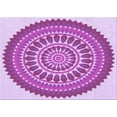 thumbnail image 1 of Ahgly Company Indoor Rectangle Patterned Crimson Purple Area Rugs, 2' x 5', 1 of 6