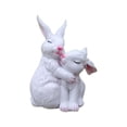 thumbnail image 1 of DimyFew Garden Bunny Statue Animal Sculpture Decorative Spring Decoration Rabbit Figurine for Living Room Windowsill Porch Lawn Patio White, 1 of 8