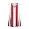 thumbnail image 3 of Viikei Womens Dresses for Wedding Guest,Plus Size Summer Maxi Dress for Women,Women's Summer Print Casual Loose Sleevless V-Neck Dress Red XL, 3 of 6