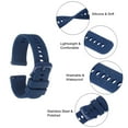 thumbnail image 6 of Uxcell Silicone Watch Band 20mm Quick Release Flexible Rubber Replacement Watch Strap with Stainless Steel Clasp for Men Women, Blue, 6 of 8