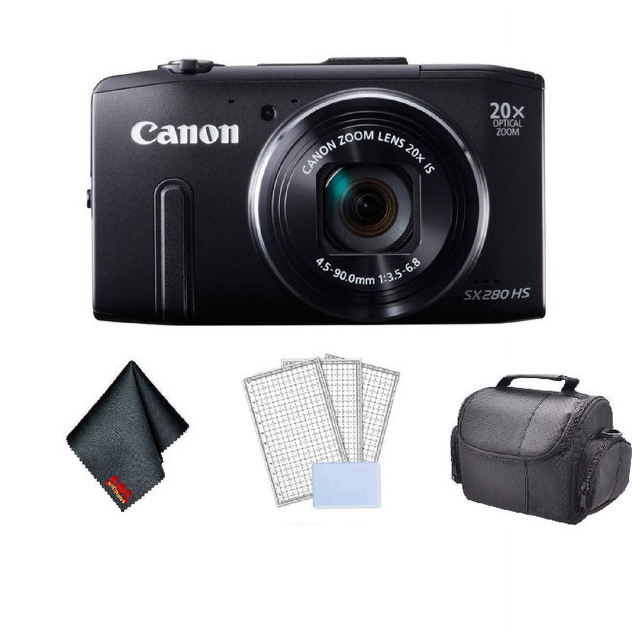 Canon PowerShot SX280 HS Cámara digital (negra) 8224B001 Paquete