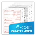 thumbnail image 2 of Six-Part W-2 Online Tax Kit, Six-Part Carbonless, 5.5 x 8, 10/Pack | Bundle of 5 Packs, 2 of 4