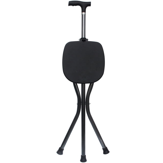 Bastón Silla Bastón Silla Bastón Con Silla Bastón Sillas Para Adultos Muleta Silla Plegable Resistente Aleación De Aluminio ABS Multifunción Ahorro De Esfuerzo Bastón Silla ANGGREK Cane Chair