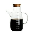thumbnail image 2 of Aceitera de vidrio de borosilicato de 800 ml, a prueba de fugas, para cocina, hogar, con escala, apta para aceite, vinagre líquido., 2 of 8