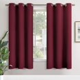 thumbnail image 1 of Cortinas opacas Youngstex, color burdeos, 183 x 183 cm, 2 paneles, 1 of 9