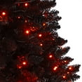 thumbnail image 5 of Nearly Natural 4' Black Halloween Artificial Christmas Tree in Urn Prelit 100 Orange LED Lights, 5 of 11